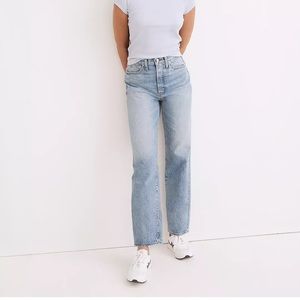 NWT Madewell The Perfect Vintage Straight Jean in Seyland Wash